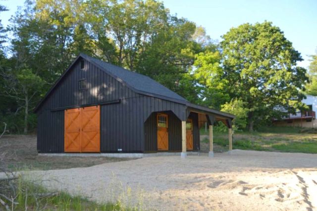 Dark Gray Barn