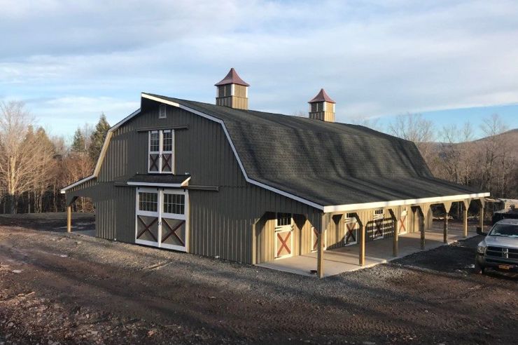 Custom Gambrel Barn from J&N Structures