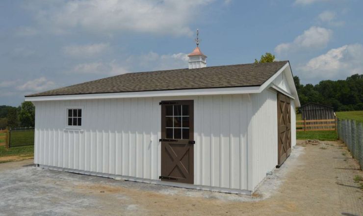 White horse barn design