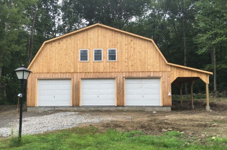 Barn style garage for storage