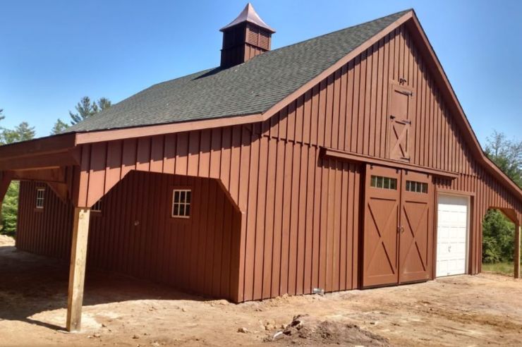 board and batten horse barn siding