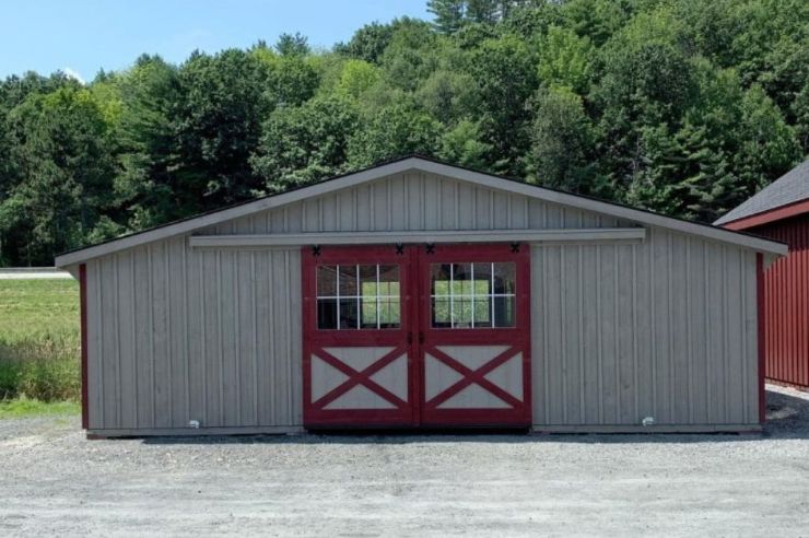 build a barn with board and batten siding