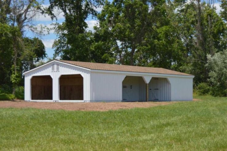 white board and batten barn siding