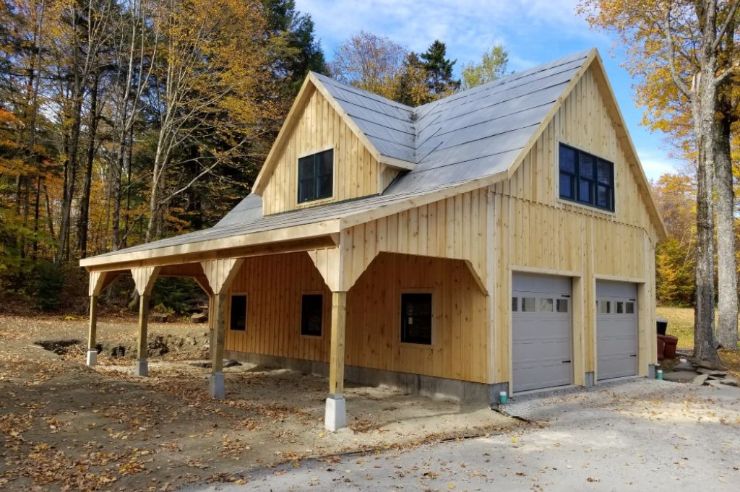 Rustic detached garage design idea