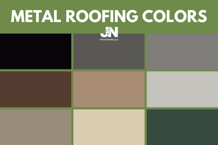 barn roof materials showing metal color squares