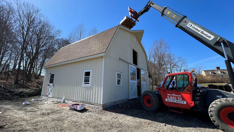 gambrel modular horse barn