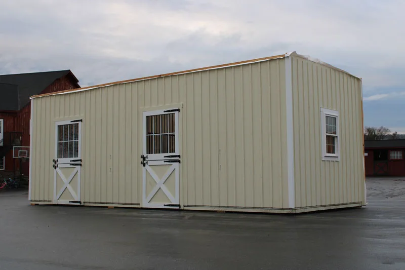 gambrel modular horse barn