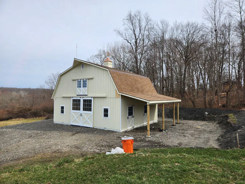 gambrel modular horse barn