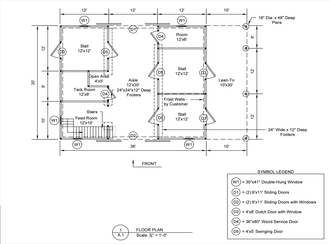 gambrel modular horse barn