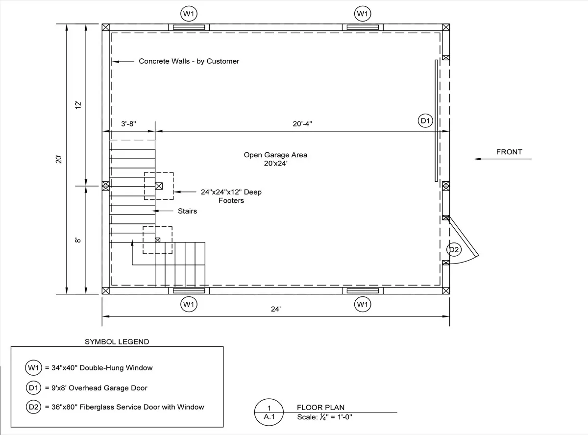 double-wide garage