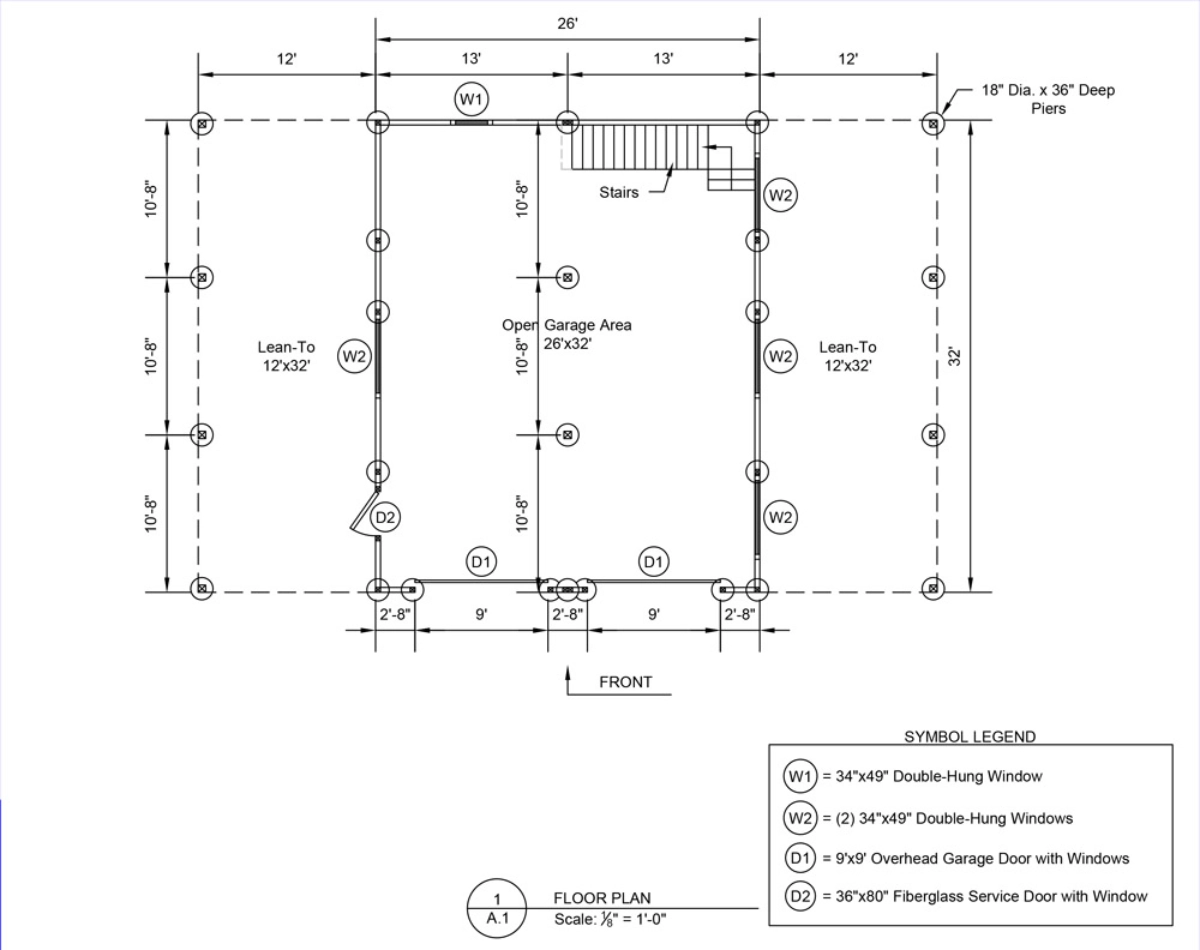 double-wide garage