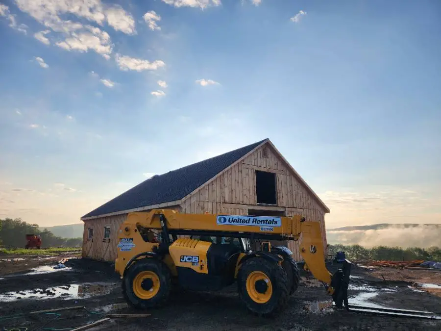 modular horse barn in high country