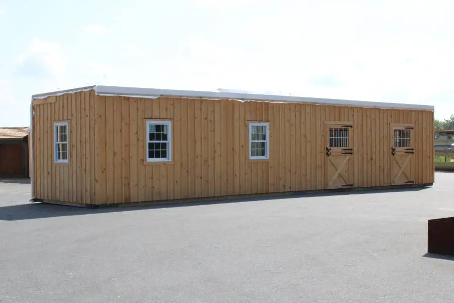 modular horse barn in high country