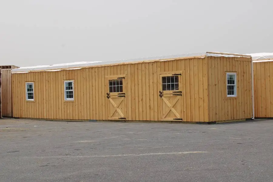 modular horse barn in high country