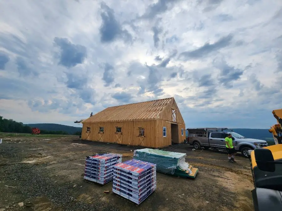 modular horse barn in high country