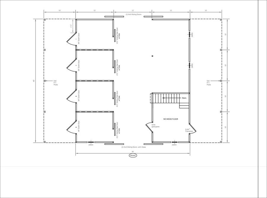high country modular horse barn