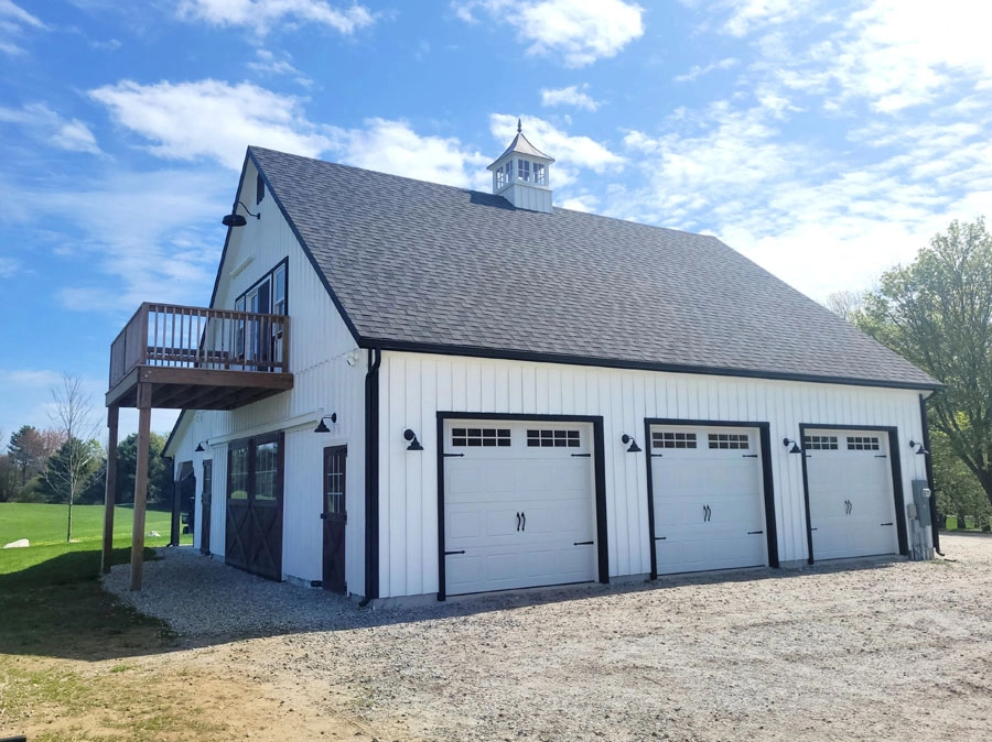 double-wide modular horse barn