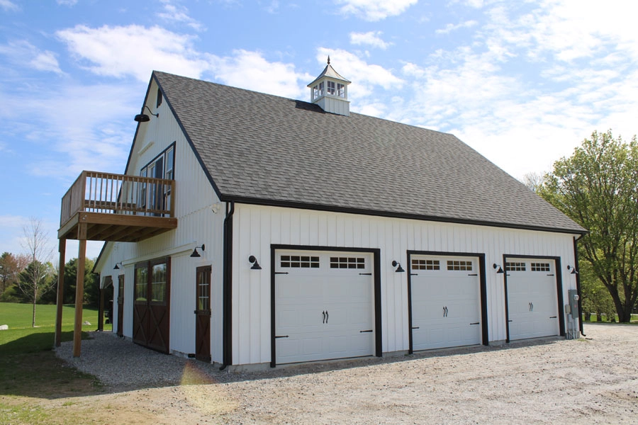 double-wide modular horse barn