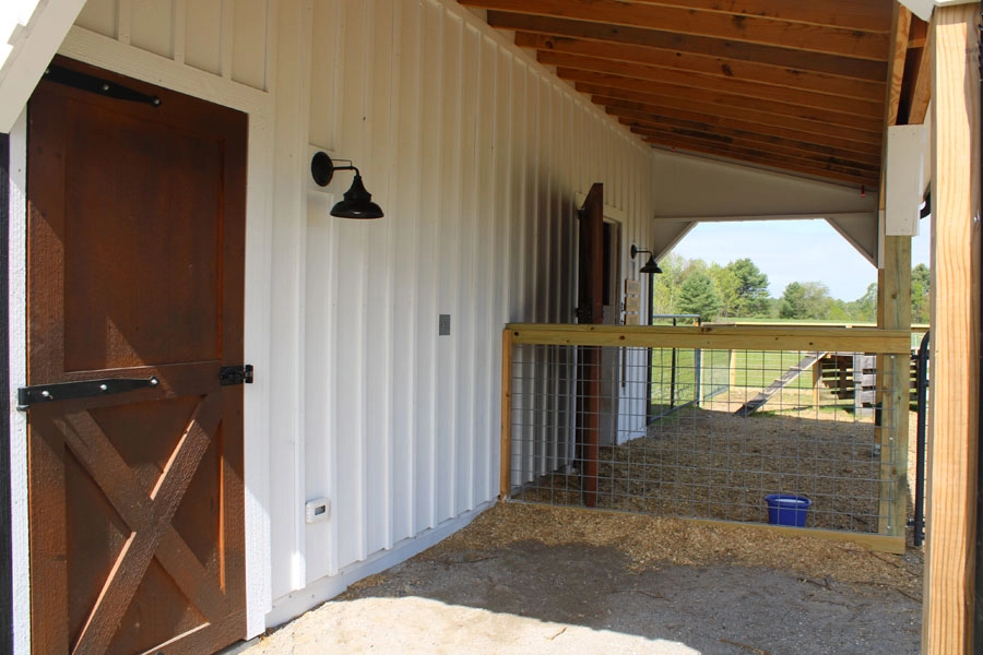 double-wide modular horse barn