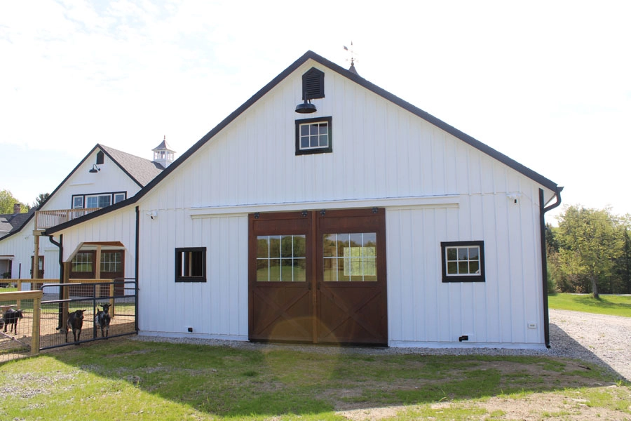 double-wide modular horse barn