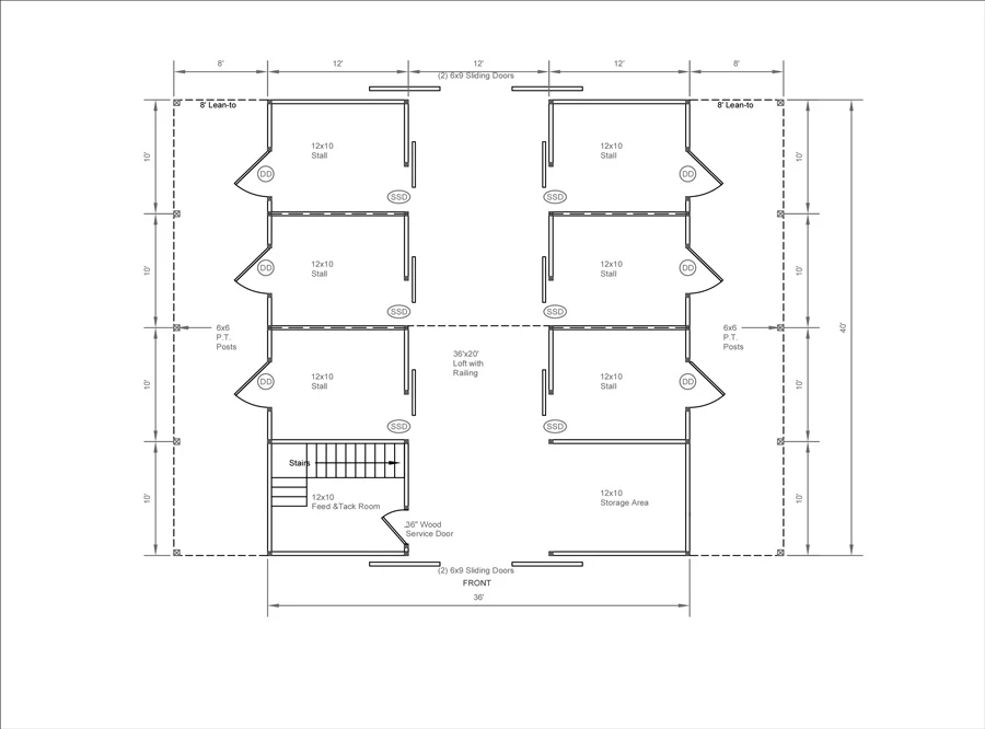 high country modular horse barn