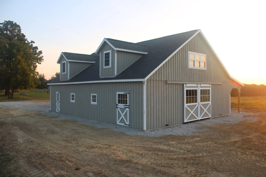 high country style barn