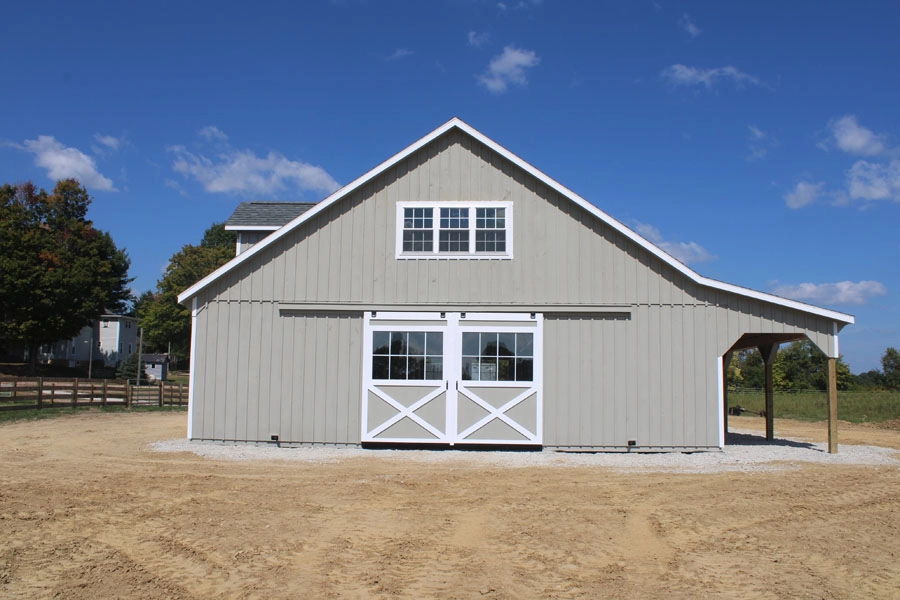 high country style barn