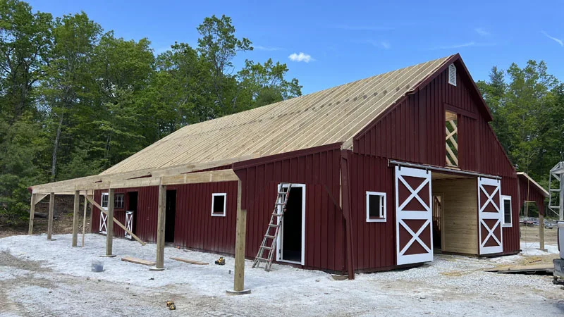 high country modular horse barn