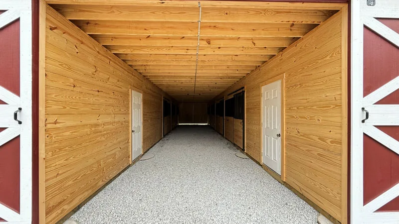 high country modular horse barn