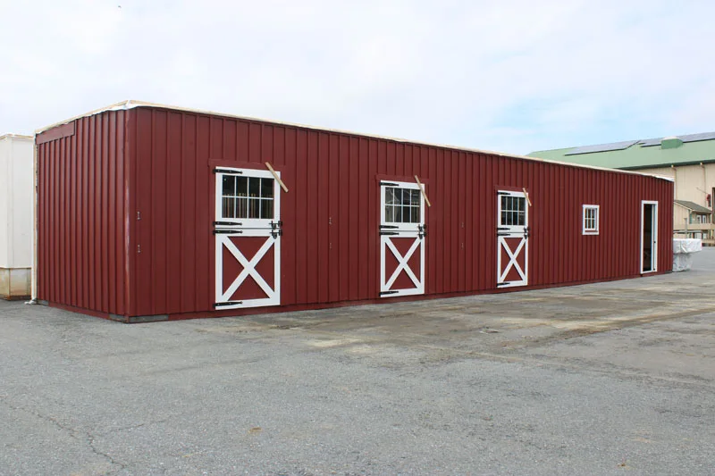 high country modular horse barn