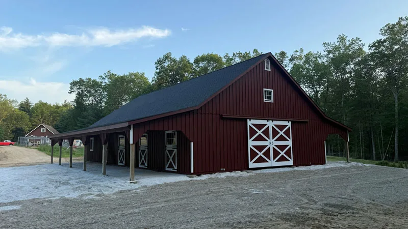 high country modular horse barn