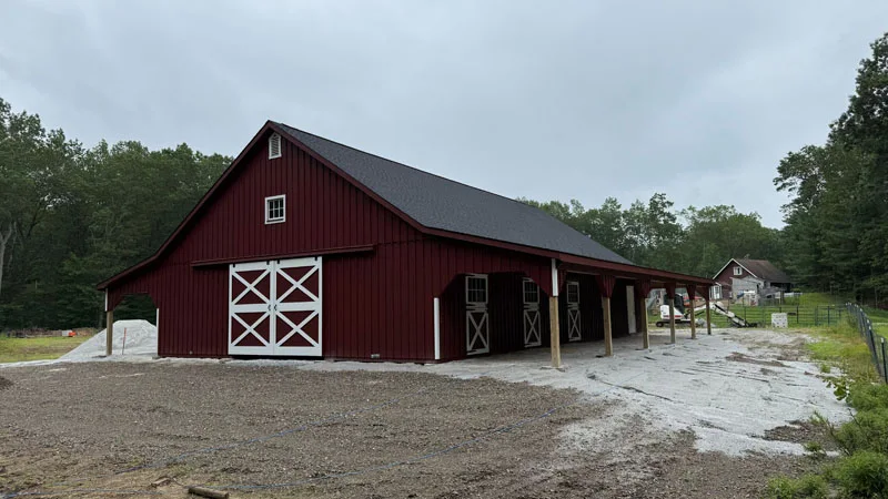 high country modular horse barn