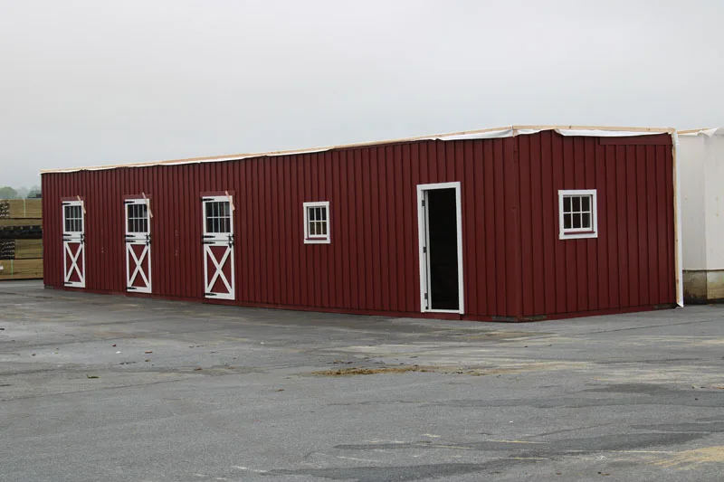 high country modular horse barn