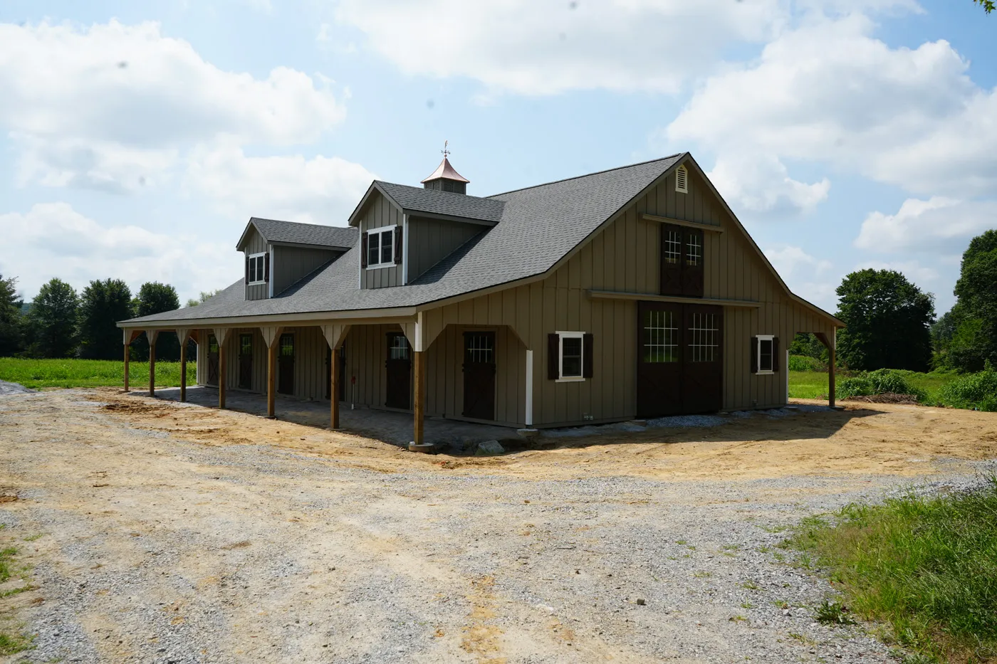 high country modular horse barn
