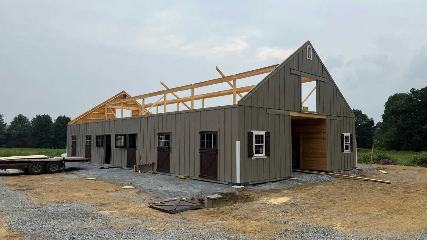 high country modular horse barn