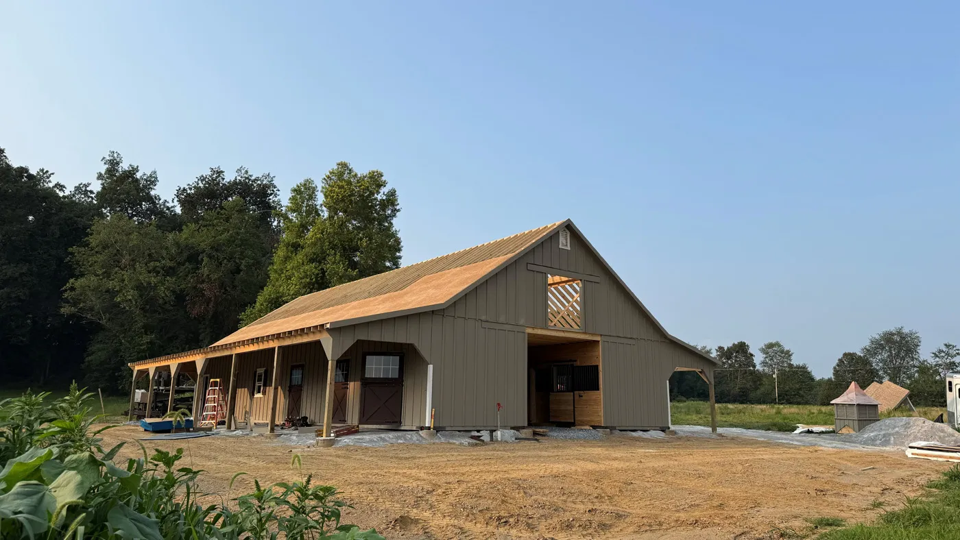 high country modular horse barn