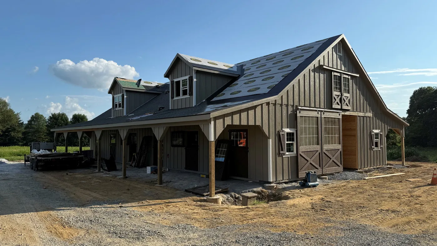 high country modular horse barn