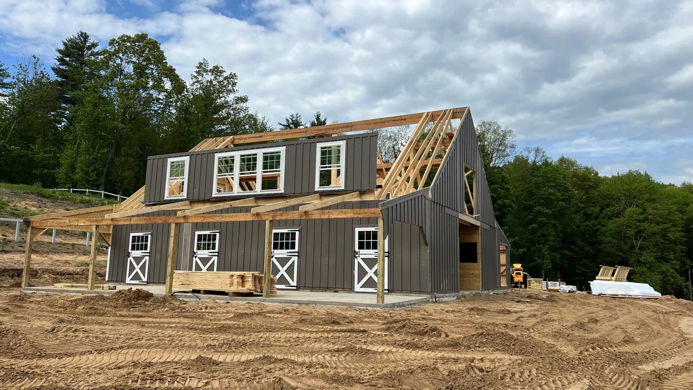 high country modular horse barn