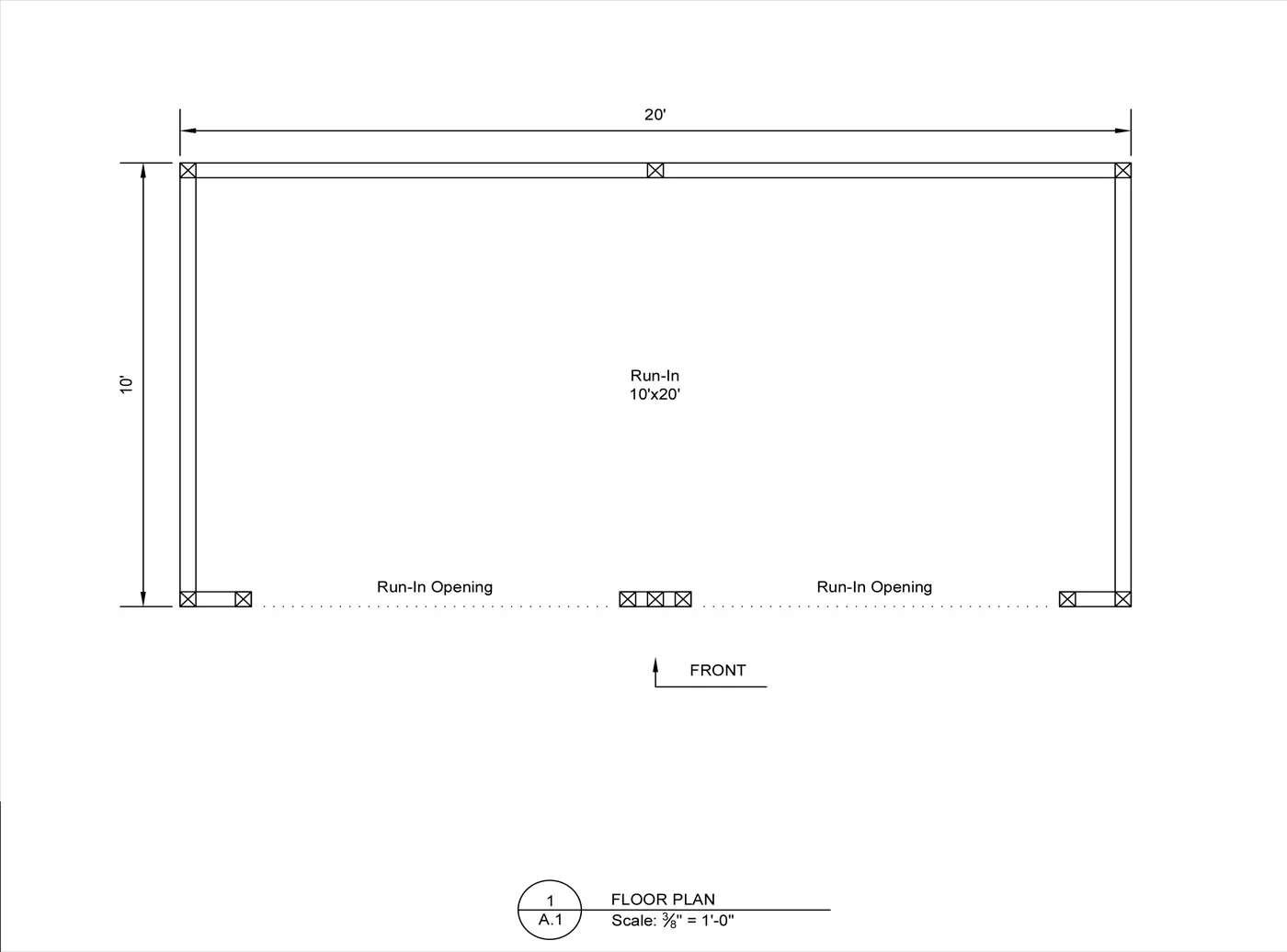 run-in shed floor plan