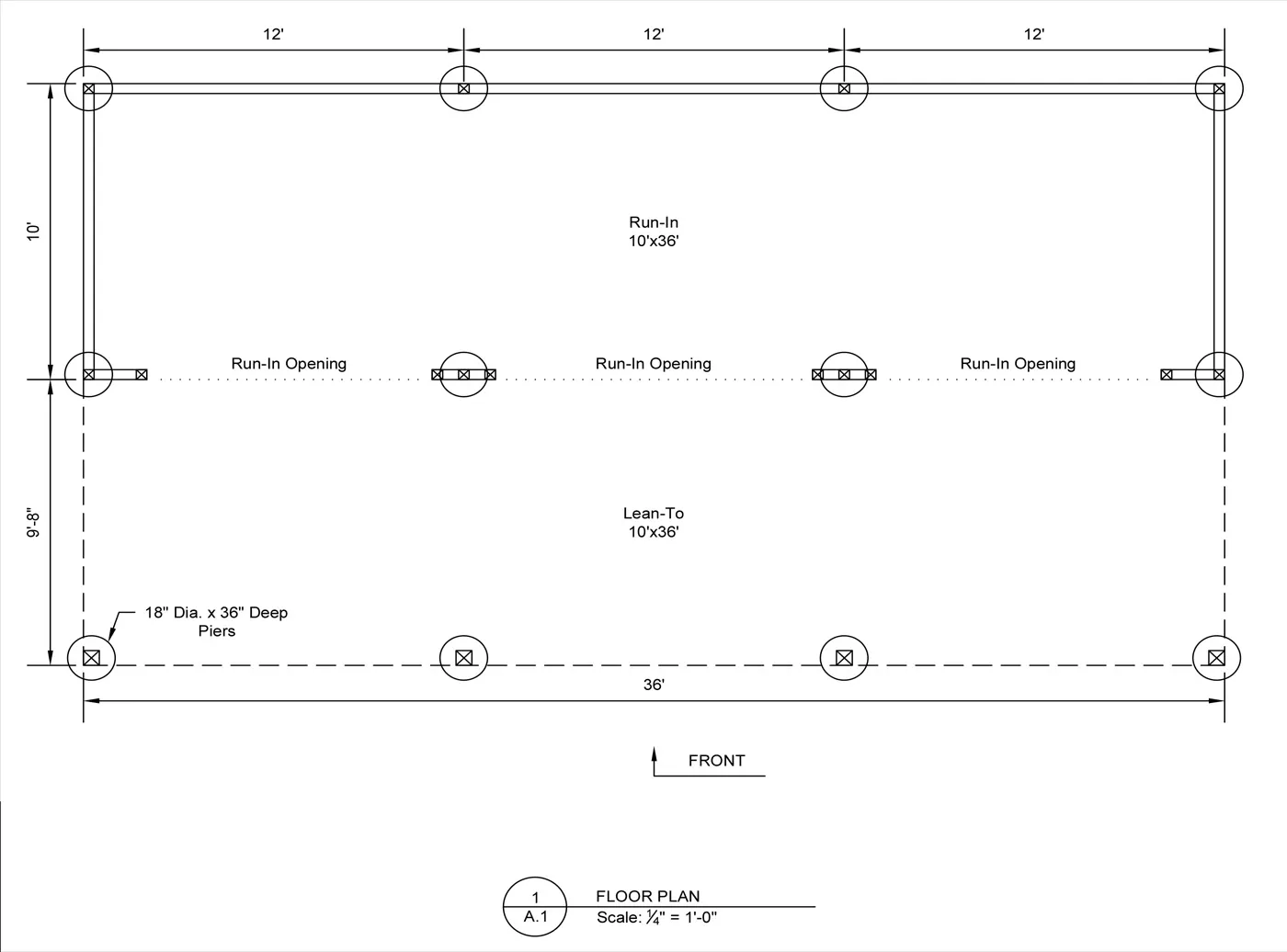 run-in shed floor plan