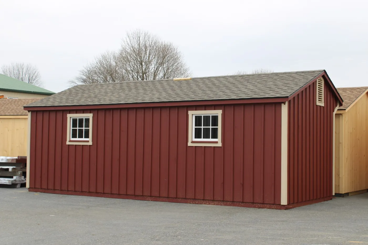 shed row modular horse barn