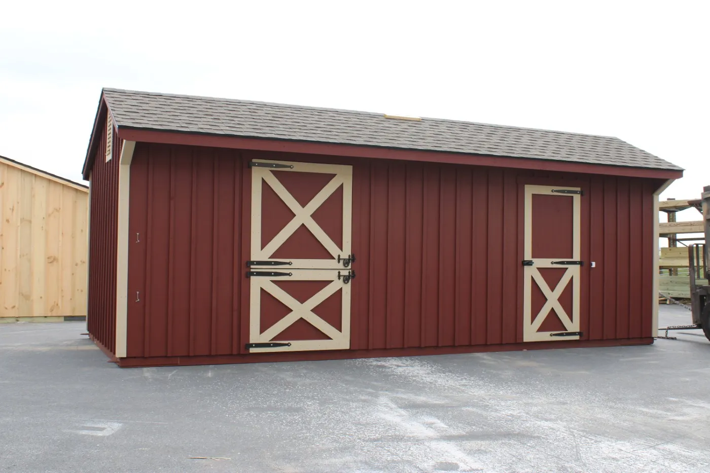 shed row modular horse barn