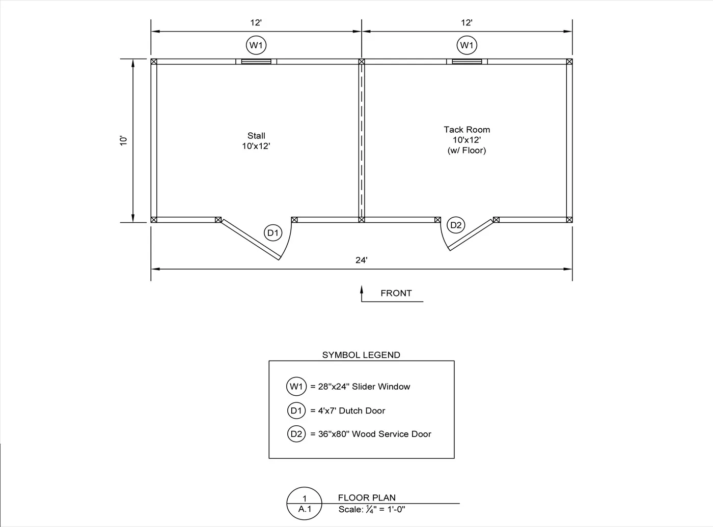 shed row modular horse barn