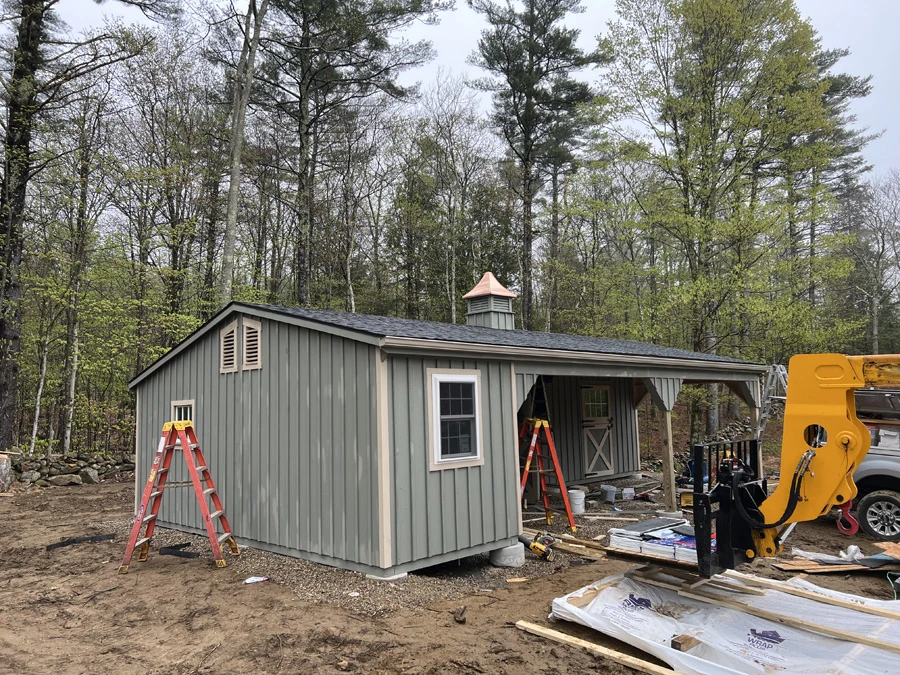 shed row modular horse barn
