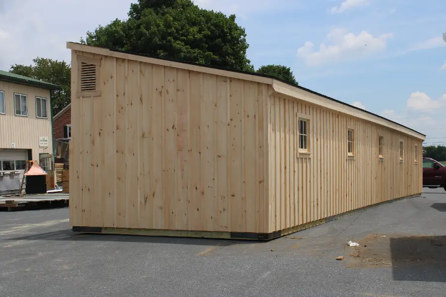 shed row barn with lean to