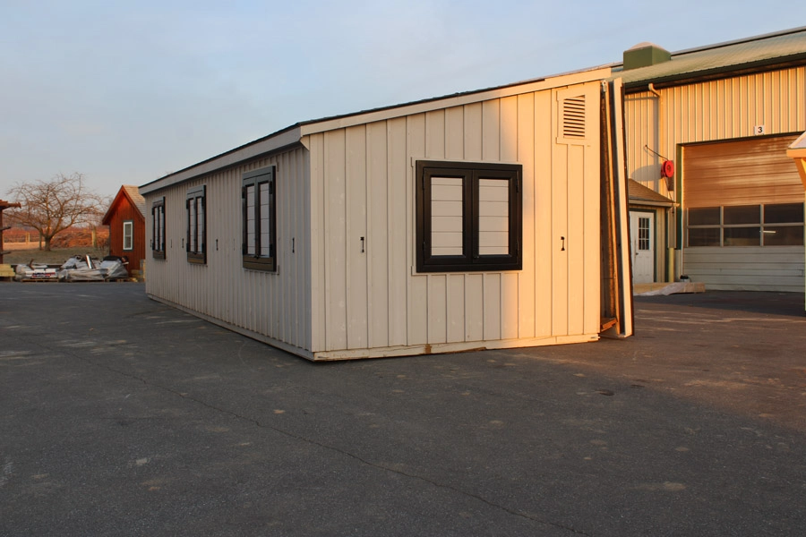Shed Row Barn with 10 Lean-To