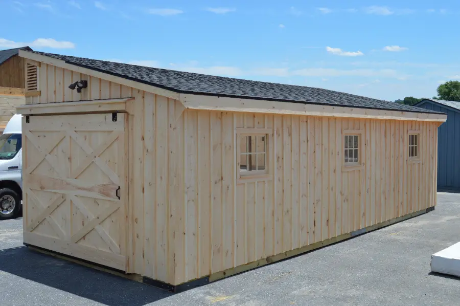 trailside double-wide modular horse barn