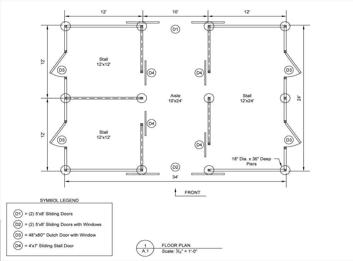 trailside modular horse barn
