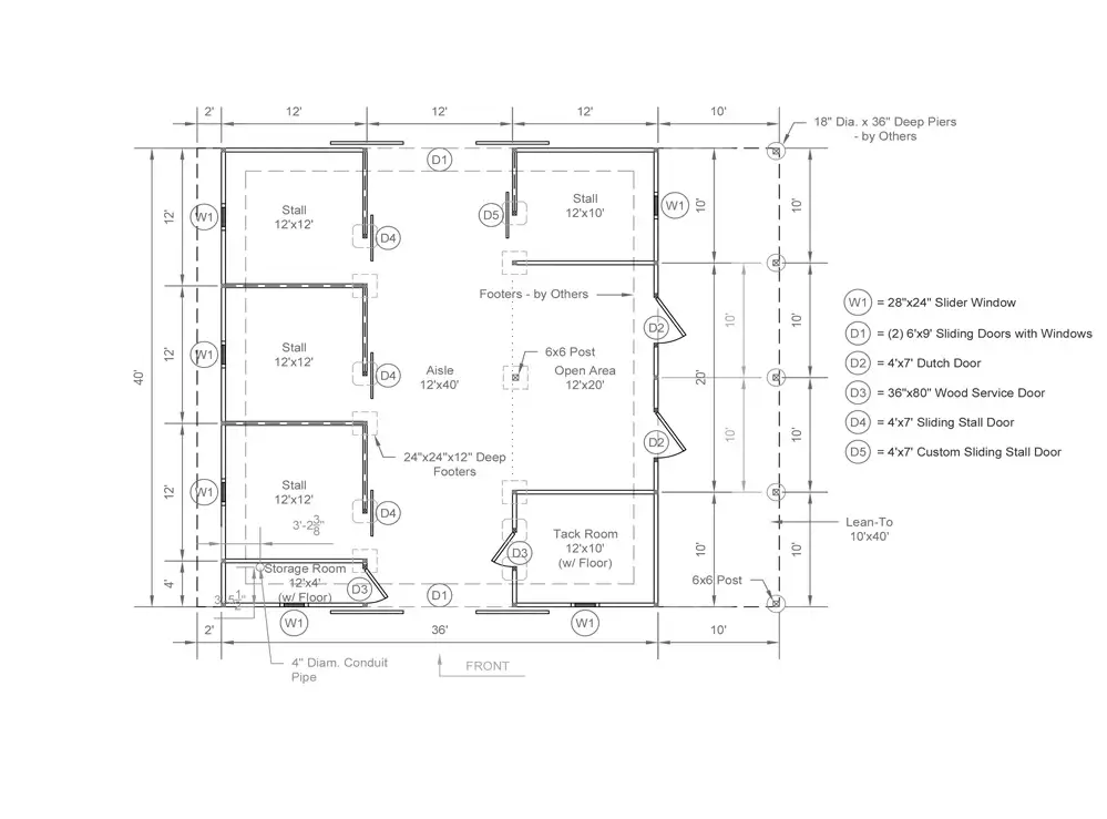 trailside modular horse barn