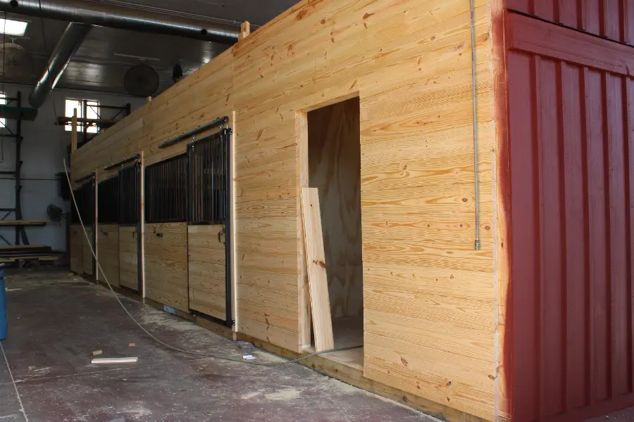 trailside double-wide modular horse barn